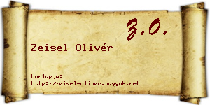 Zeisel Olivér névjegykártya