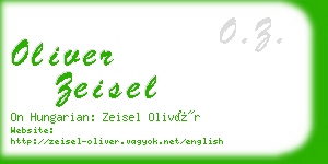 oliver zeisel business card